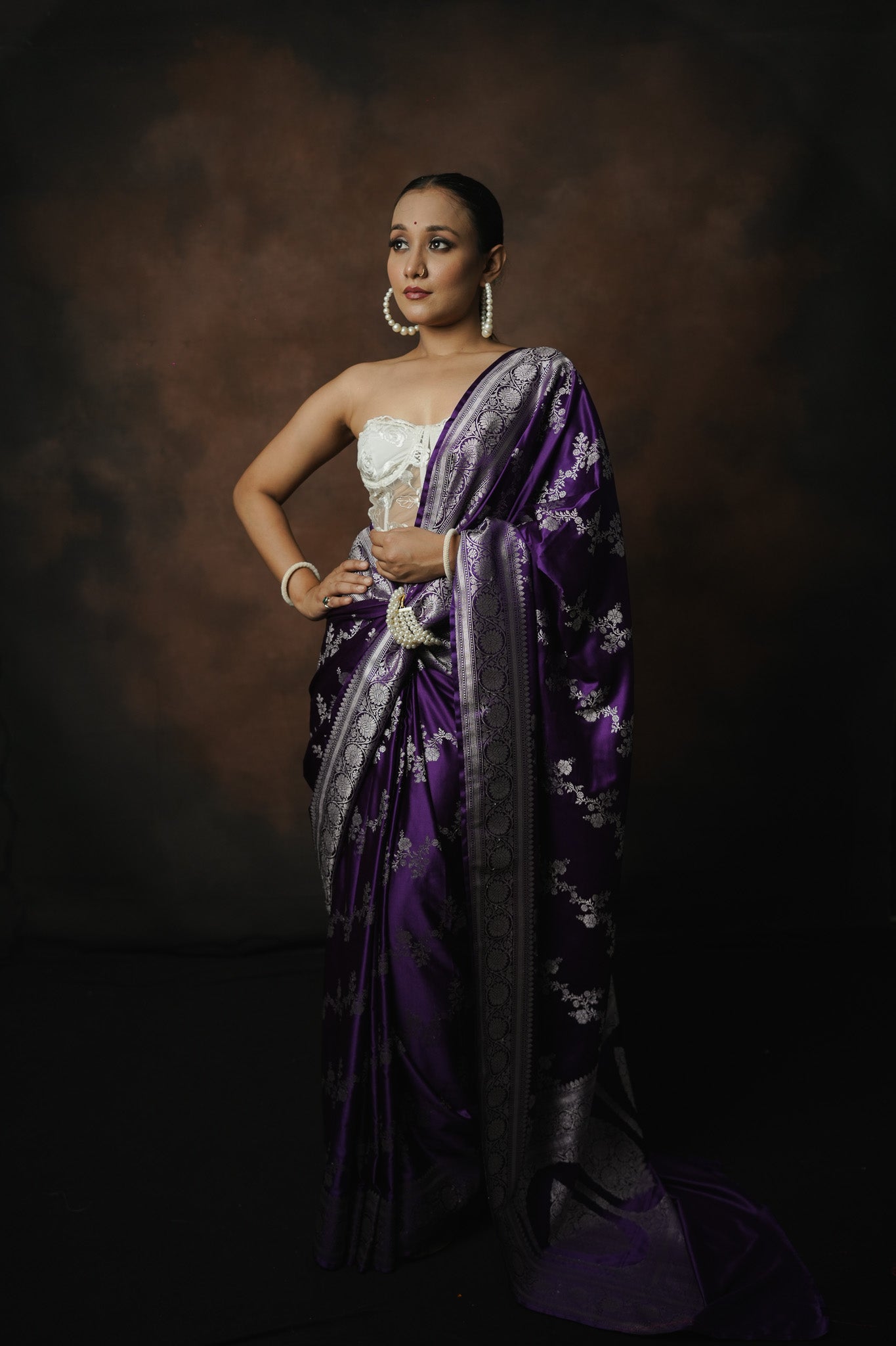 Banarasi Mashru Katan Silk Saree
