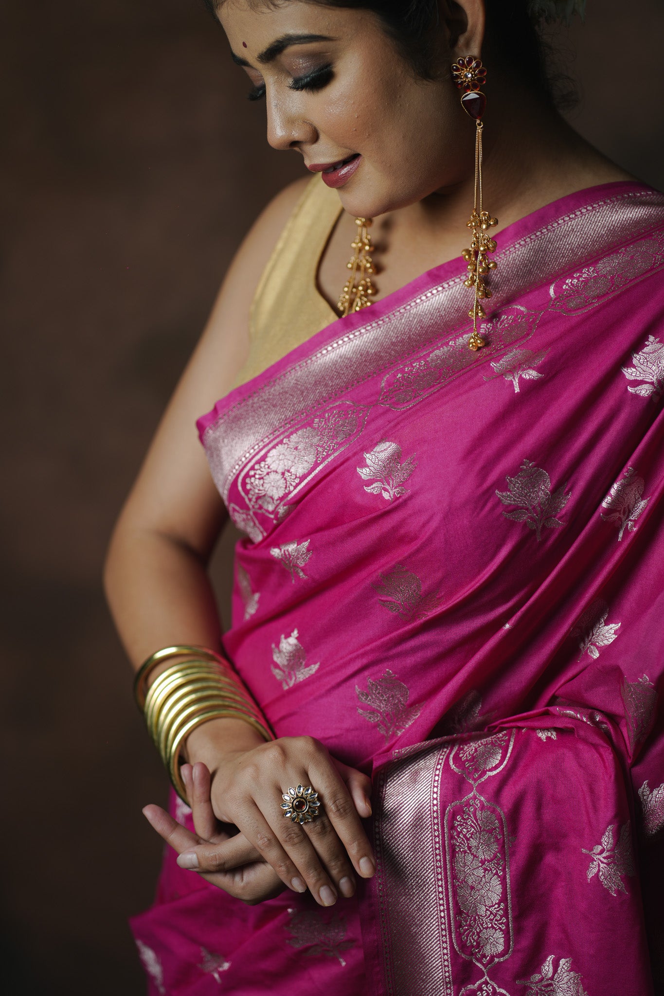 Banarasi Mashru Silk Saree