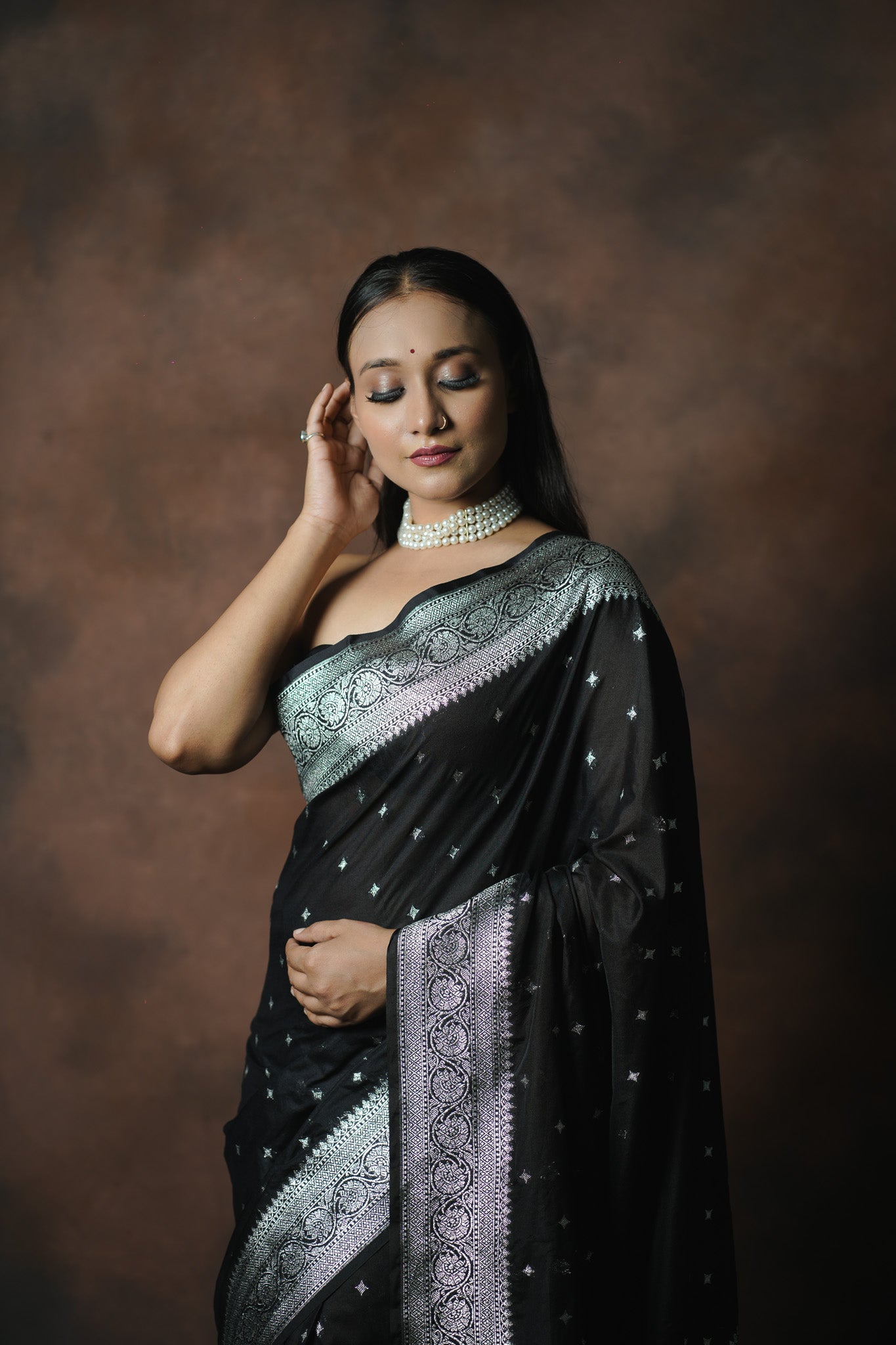 Banarasi Semi Georgette Katan Saree