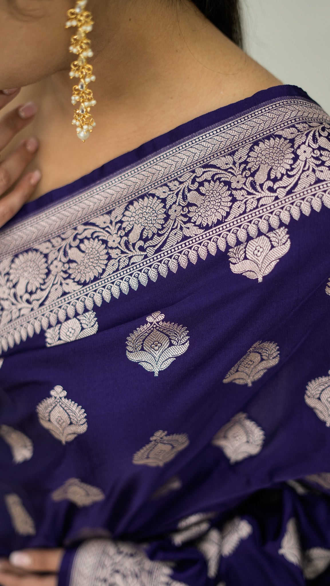 Banarasi Mashru Kataan Saree