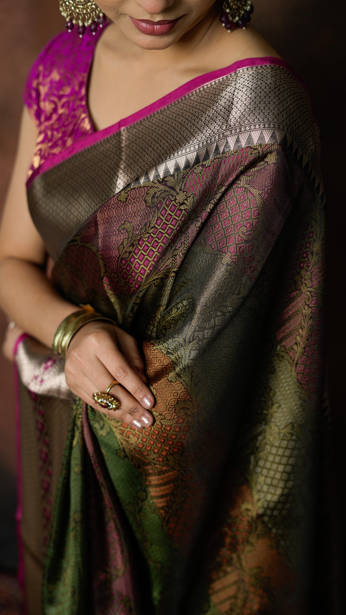 Art Katan Silk Saree with Zari Work
