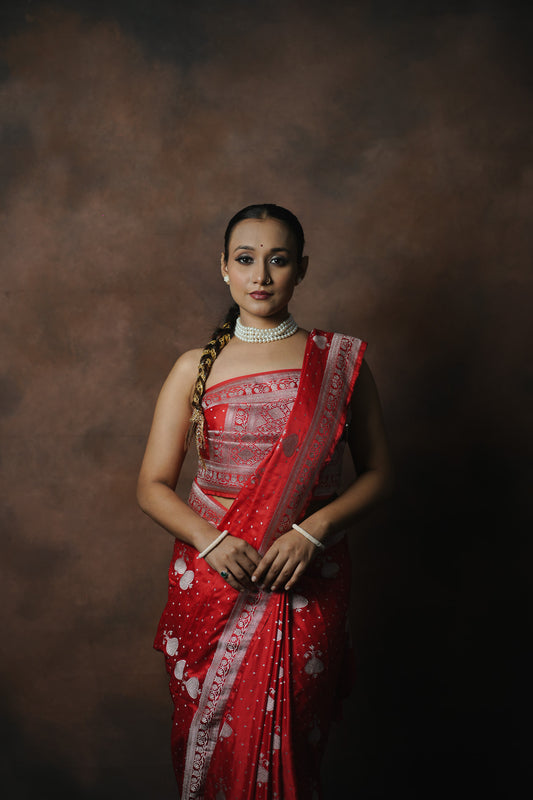 Banarasi Mashru Katan Silk Saree