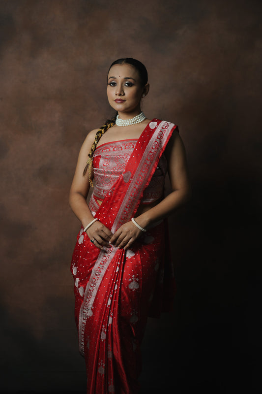 Banarasi Mashru Katan Silk Saree