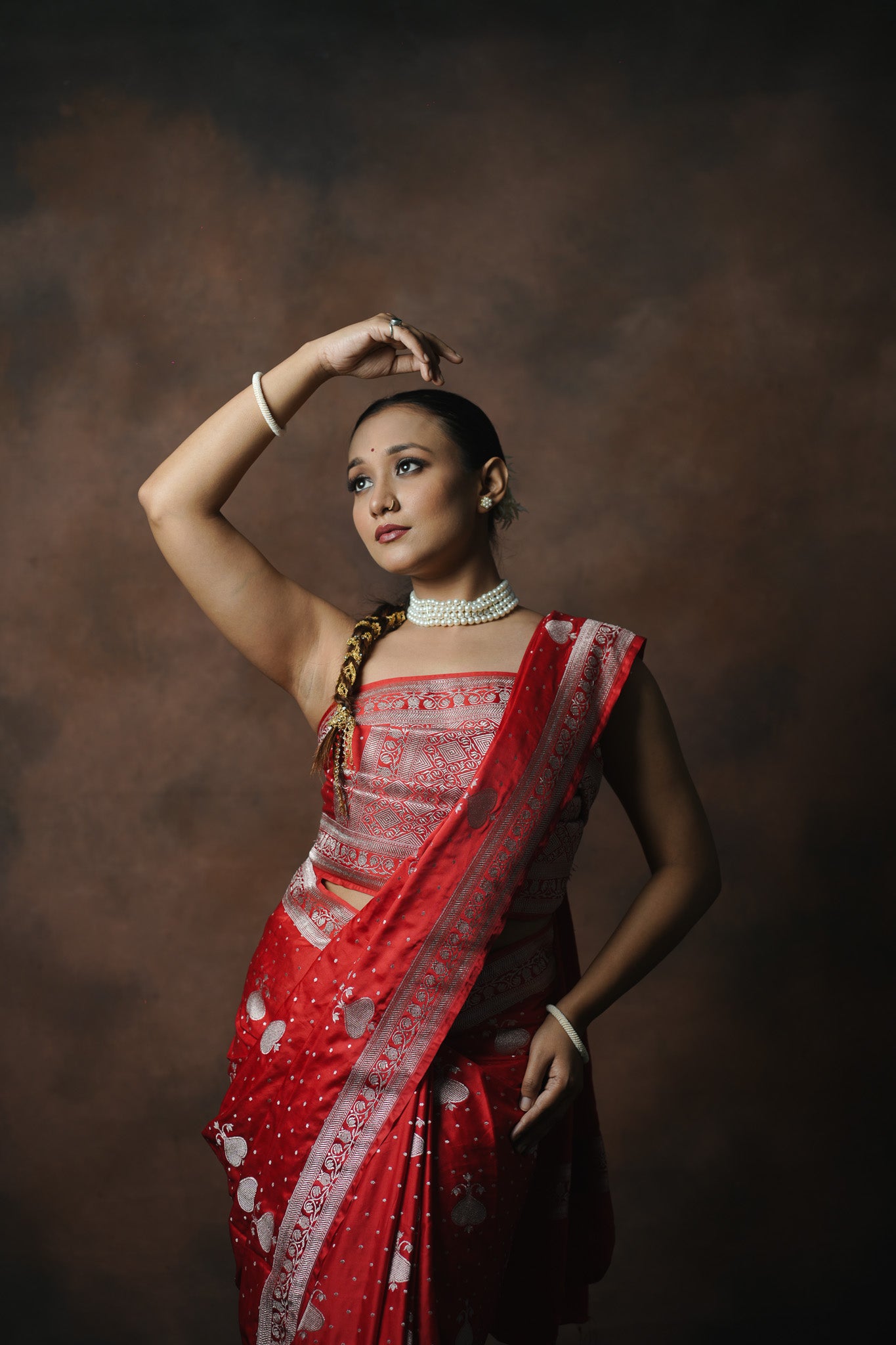 Banarasi Mashru Katan Silk Saree