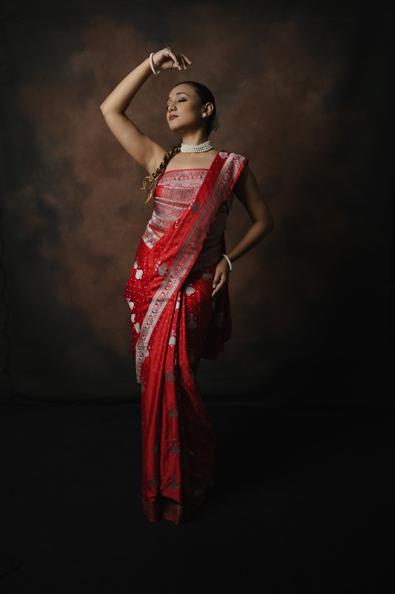 Banarasi Mashru Katan Silk Saree