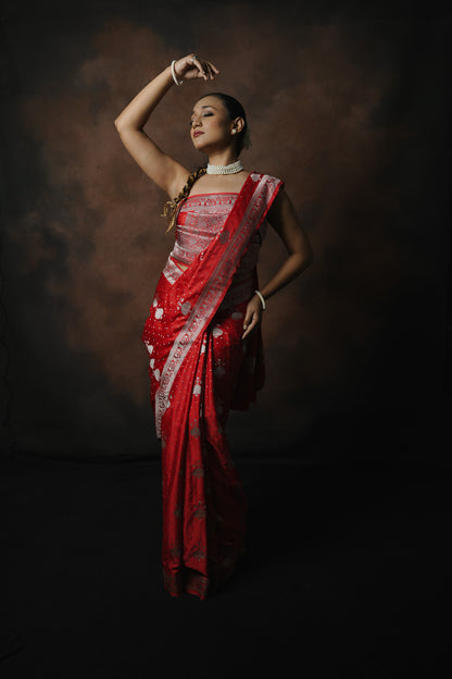 Banarasi Mashru Katan Silk Saree