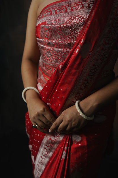 Banarasi Mashru Katan Silk Saree
