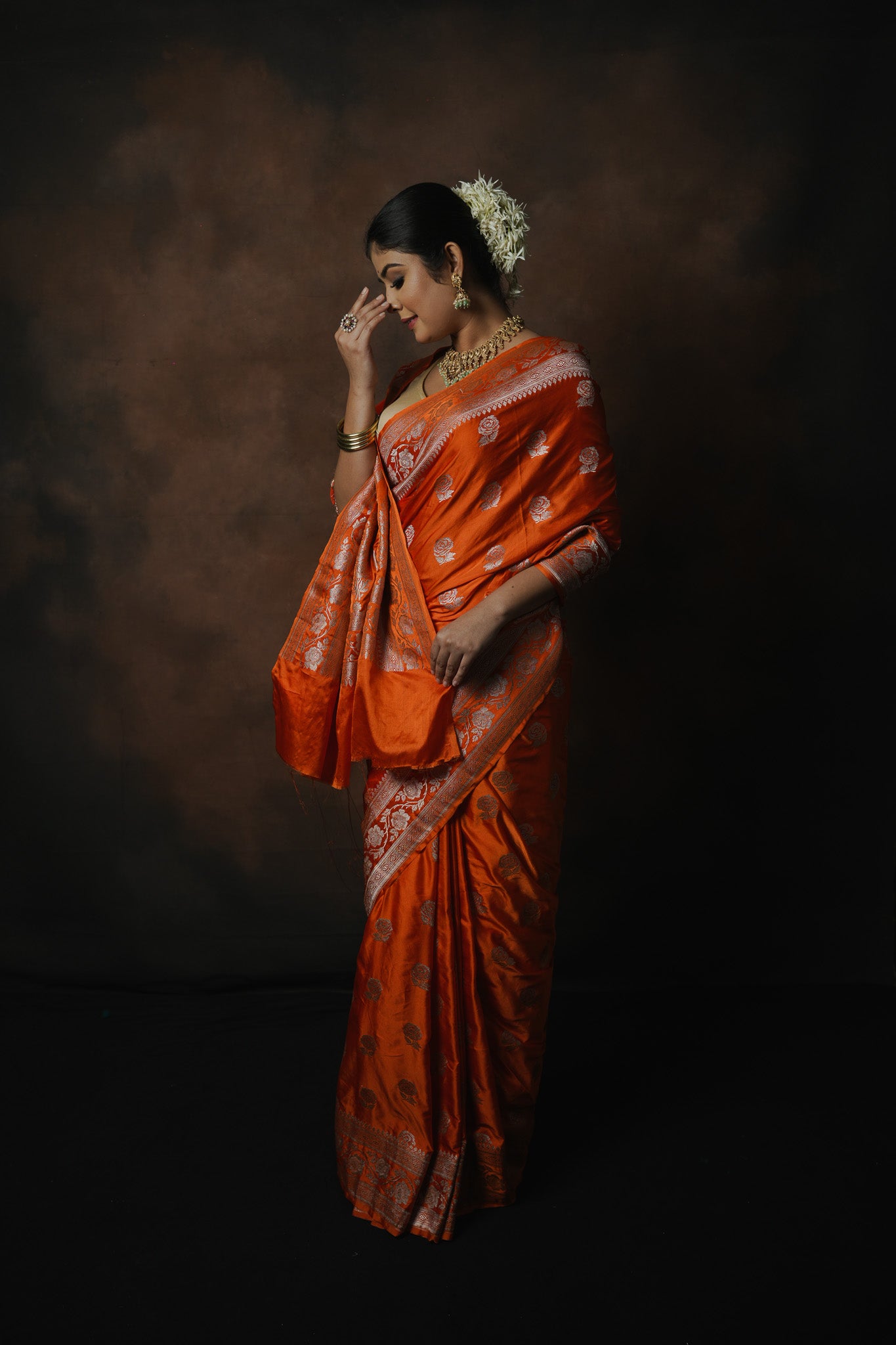 Banarasi Katan Mashru Silk Saree