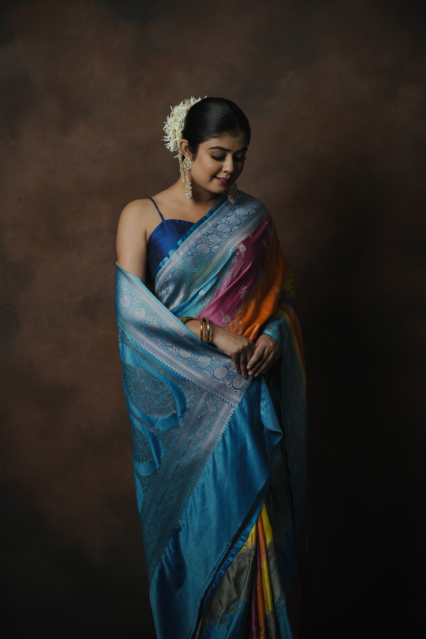 Banarasi Mashru Katan Silk Saree