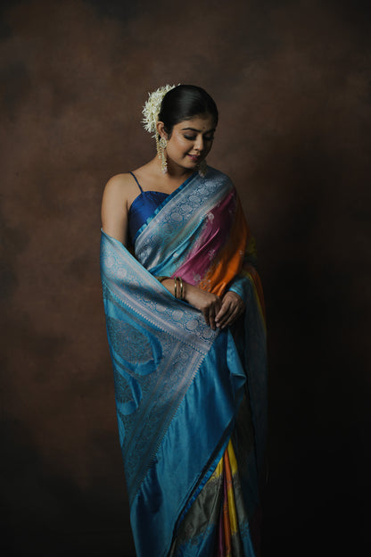 Banarasi Mashru Katan Silk Saree