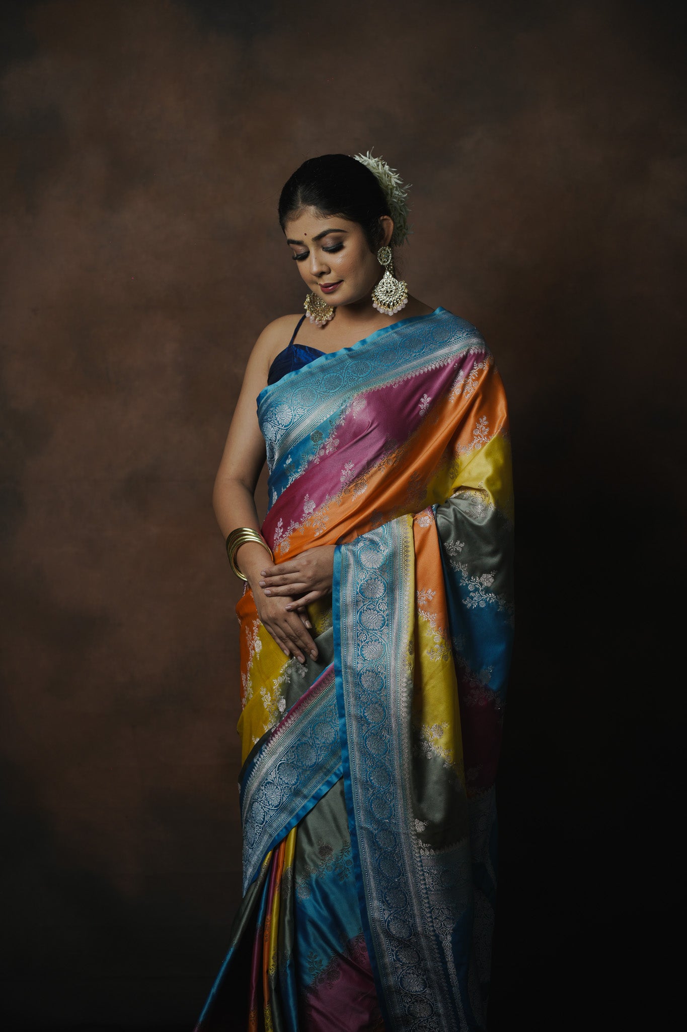 Banarasi Mashru Katan Silk Saree