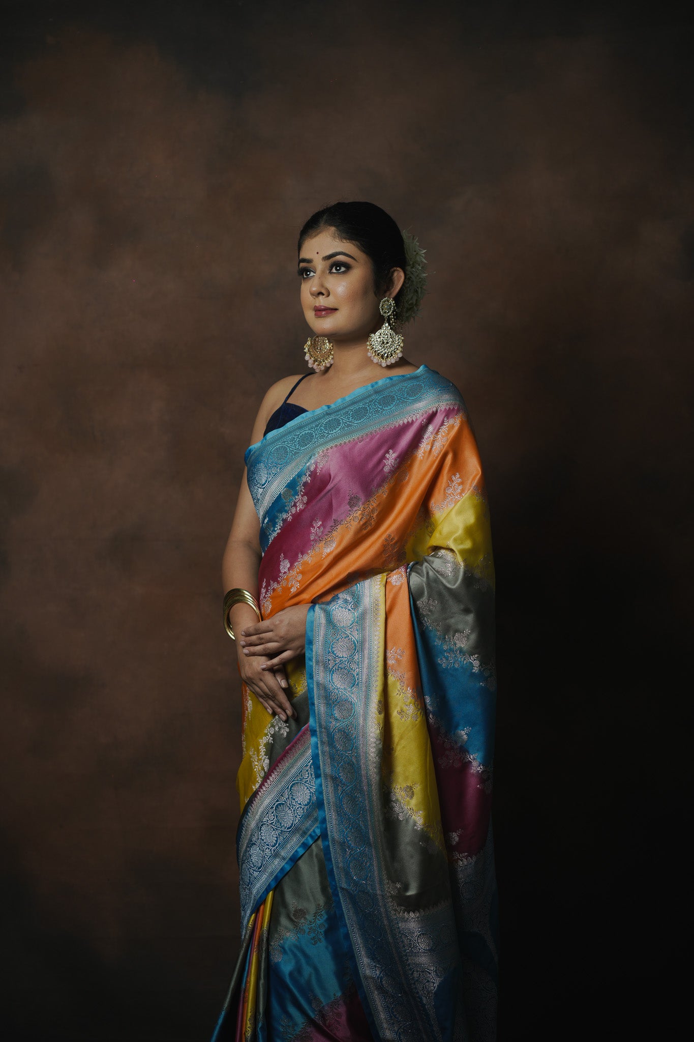 Banarasi Mashru Katan Silk Saree