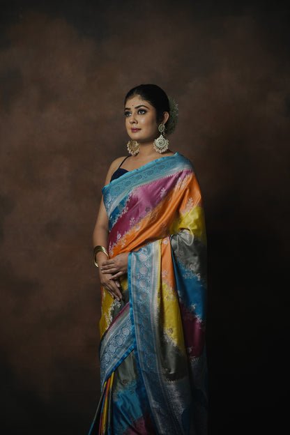 Banarasi Mashru Katan Silk Saree
