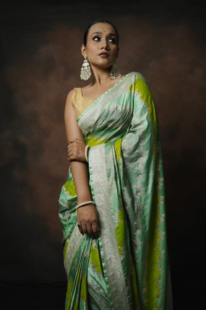 Banarasi Mashru Katan Silk Saree
