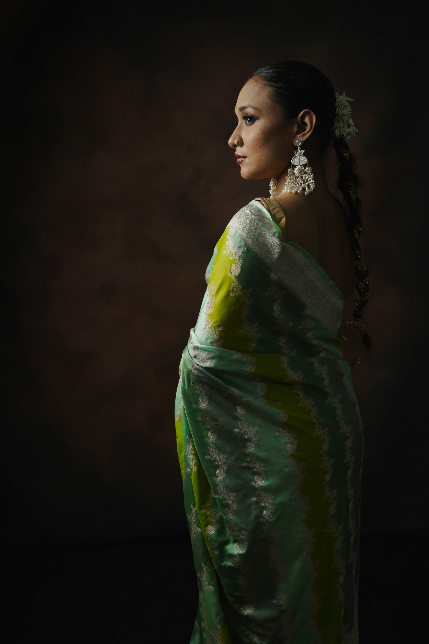 Banarasi Mashru Katan Silk Saree