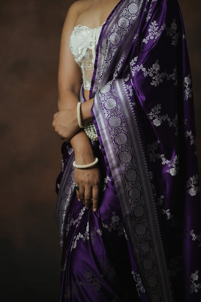 Banarasi Mashru Katan Silk Saree