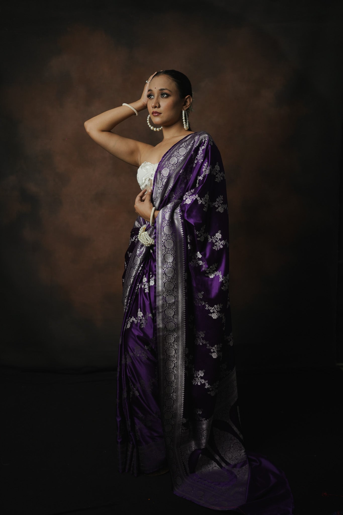 Banarasi Mashru Katan Silk Saree