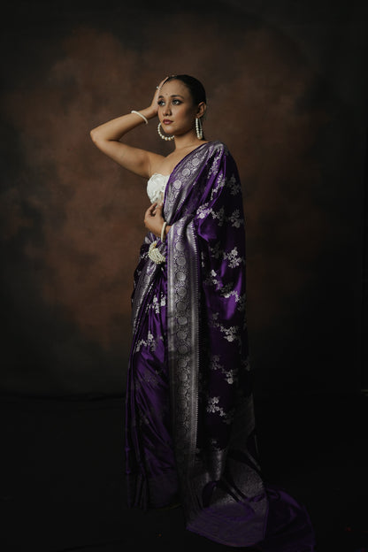 Banarasi Mashru Katan Silk Saree