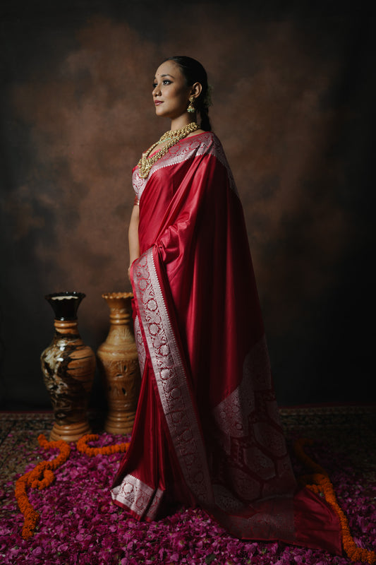 Banarasi Mashru Silk Saree