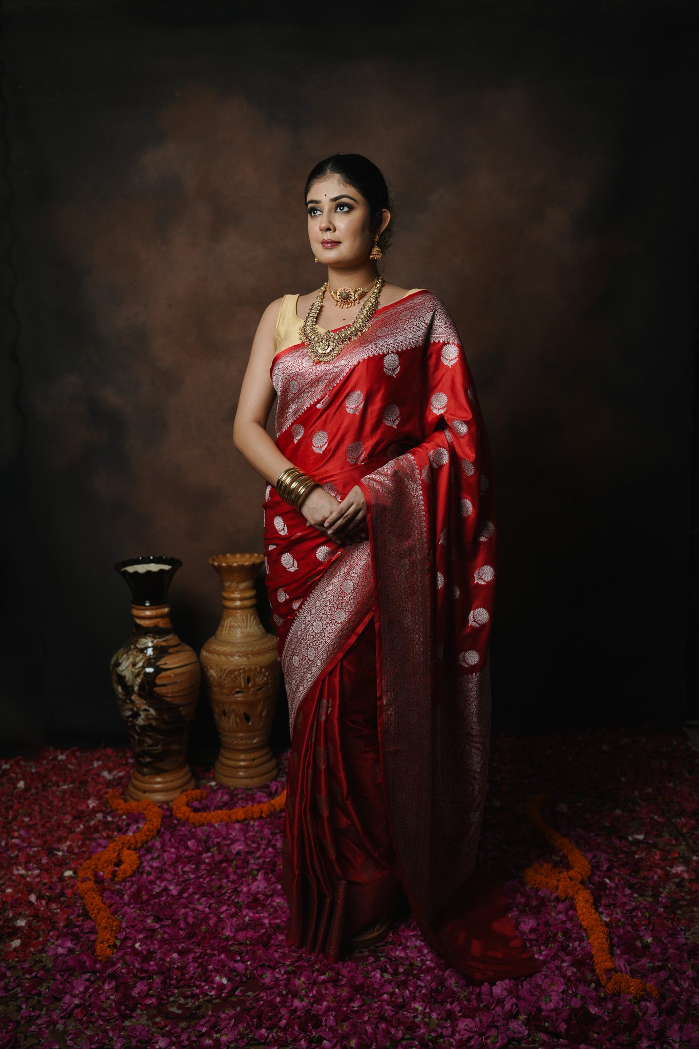 Banarasi Mashru Katan Silk Saree