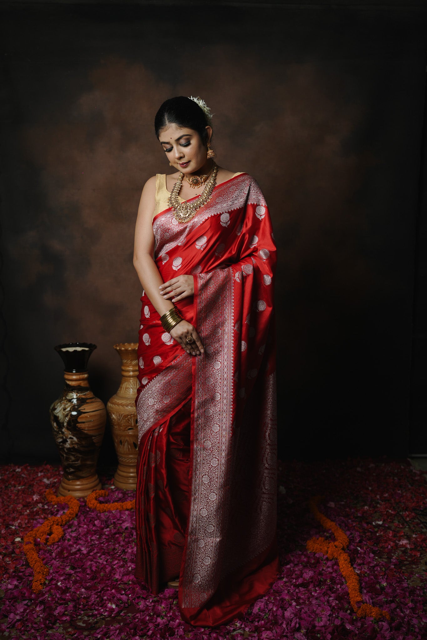 Banarasi Mashru Katan Silk Saree