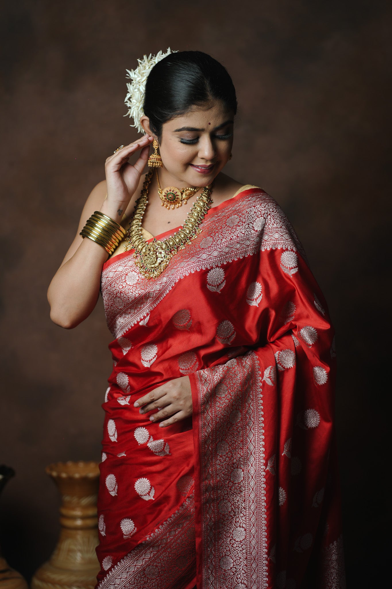 Banarasi Mashru Katan Silk Saree