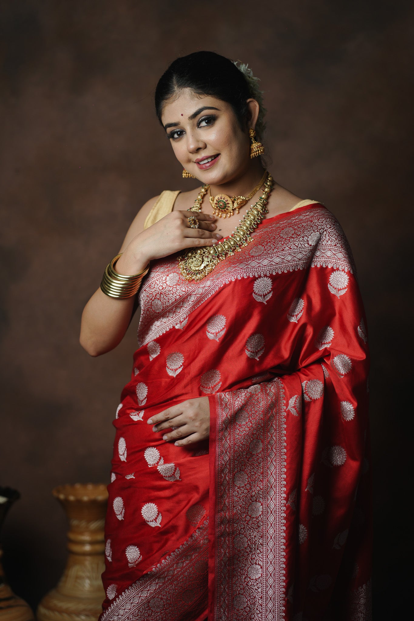 Banarasi Mashru Katan Silk Saree