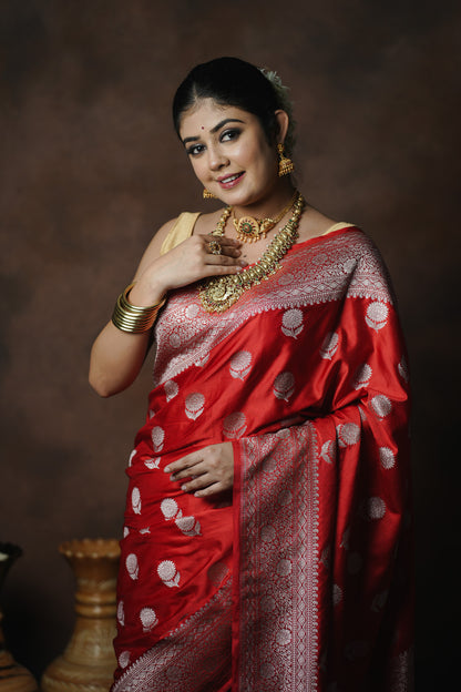 Banarasi Mashru Katan Silk Saree