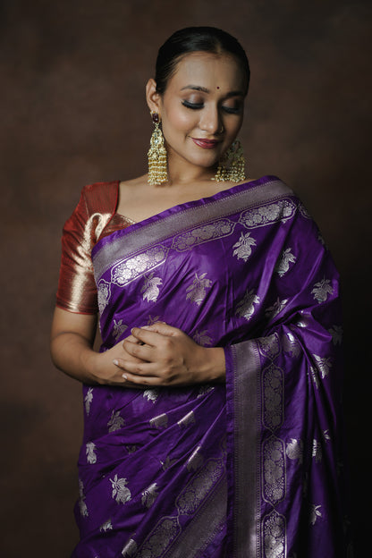 Mashru Katan Silk Saree