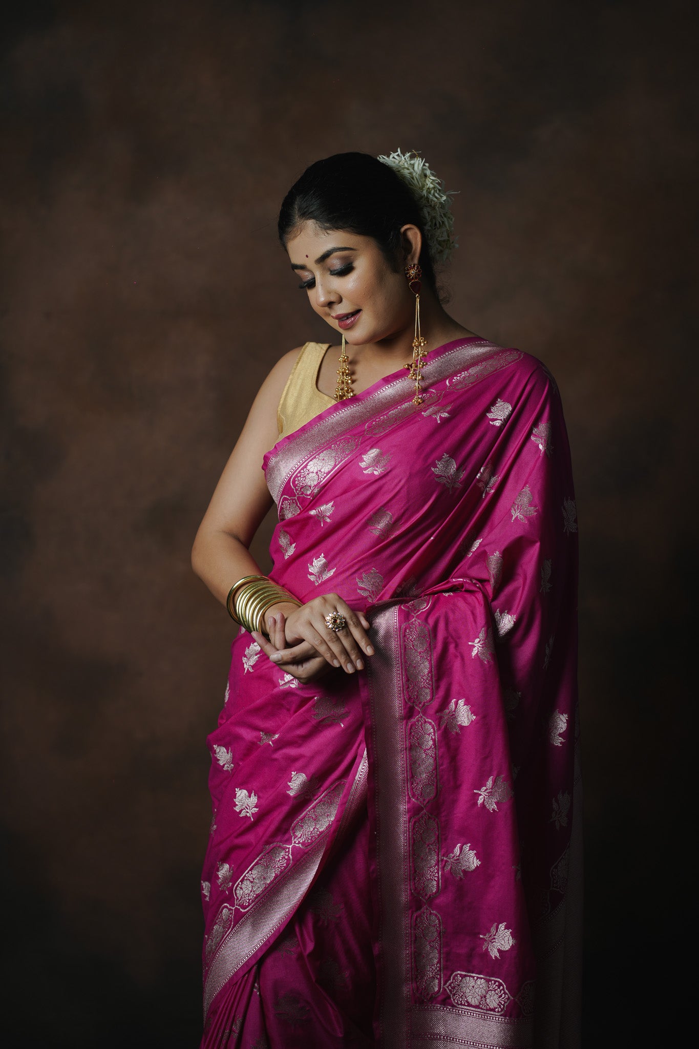 Banarasi Mashru Silk Saree