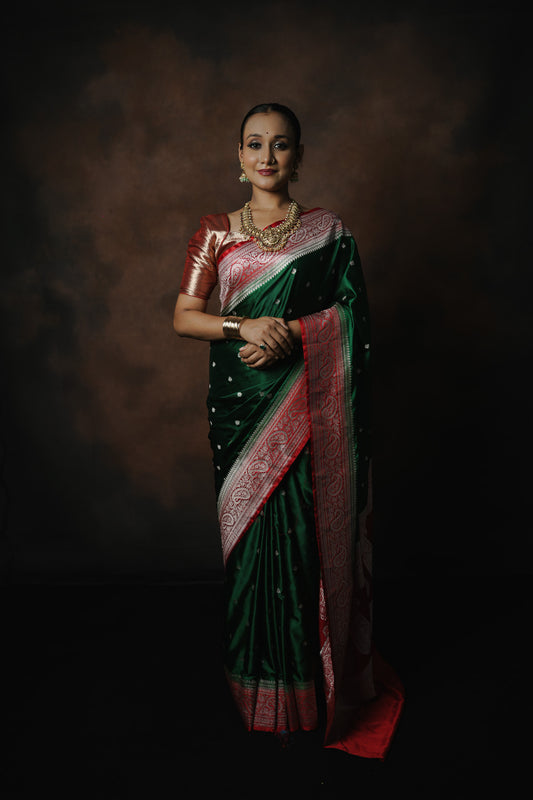 Mashru Katan Silk Saree