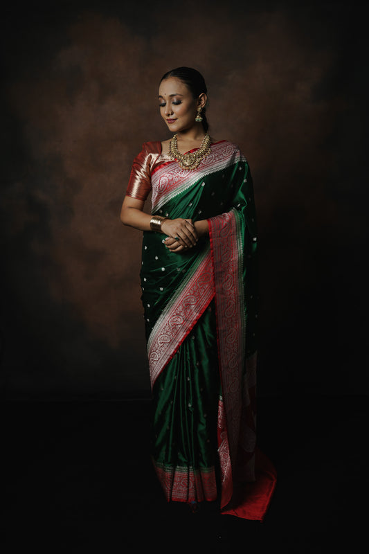 Mashru Katan Silk Saree