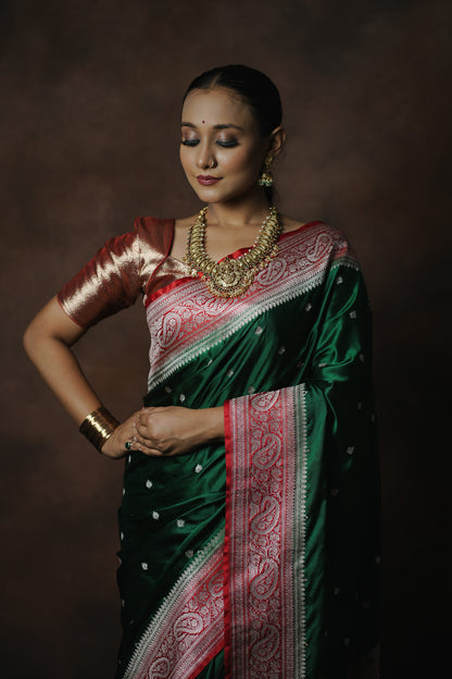 Mashru Katan Silk Saree