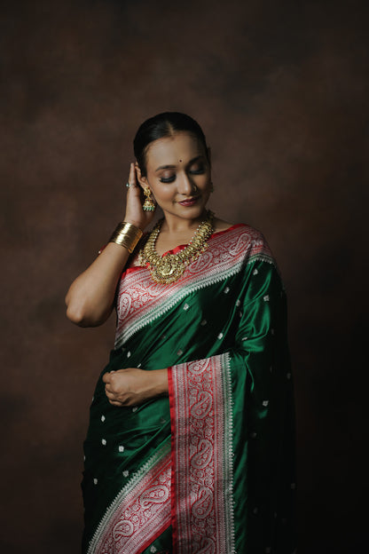 Mashru Katan Silk Saree