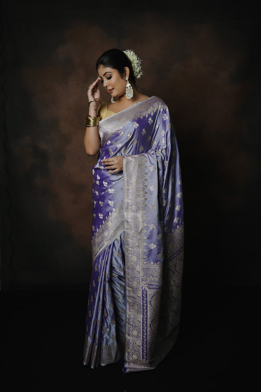 Banarasi Katan Mashru Silk Saree