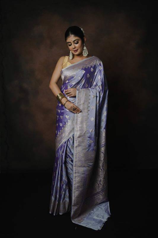 Banarasi Katan Mashru Silk Saree