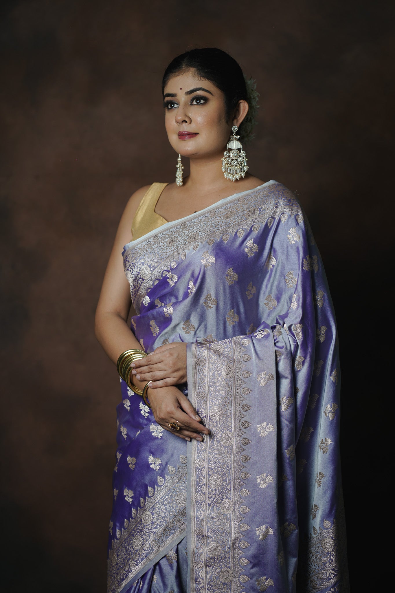 Banarasi Katan Mashru Silk Saree