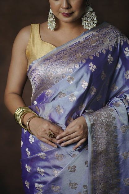 Banarasi Katan Mashru Silk Saree