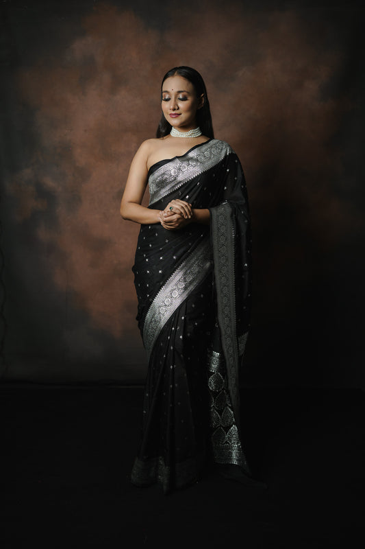 Banarasi Semi Georgette Katan Saree