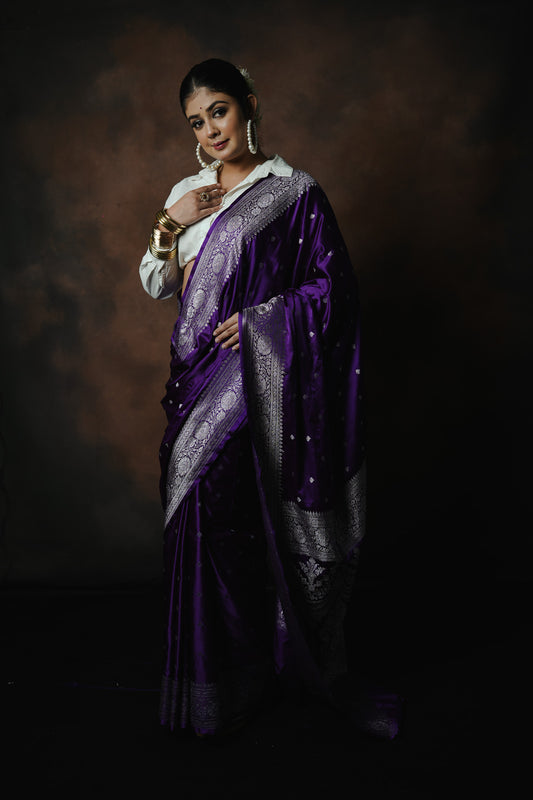 Banarasi Katan Mashru Silk Saree