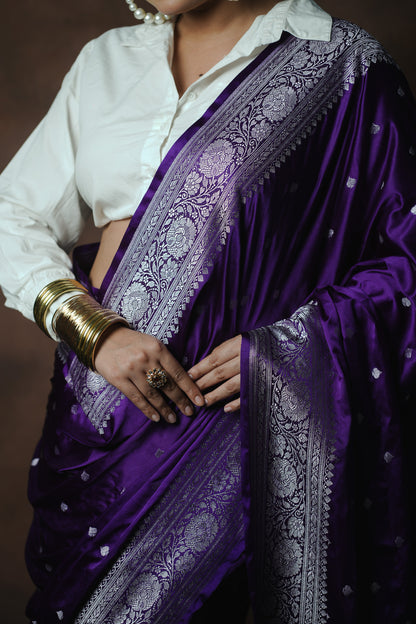 Banarasi Katan Mashru Silk Saree