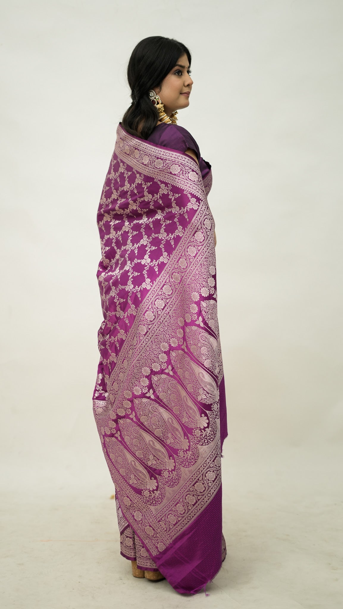 Banarasi Pure Mashru Kataan Silk Saree