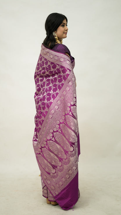 Banarasi Pure Mashru Kataan Silk Saree