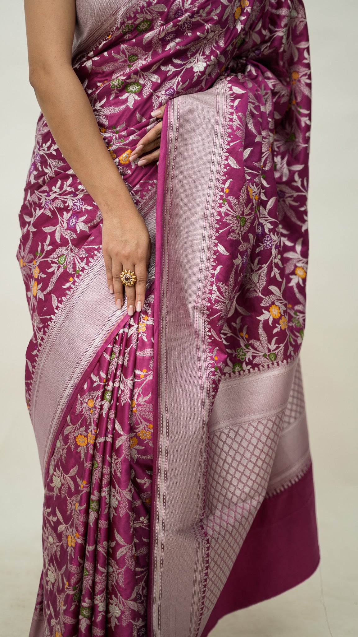 Banarasi Pure Meena Mashru Silk Sarees