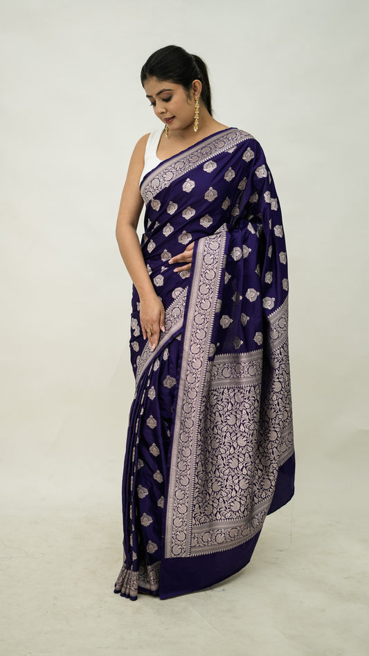 Banarasi Mashru Kataan Saree