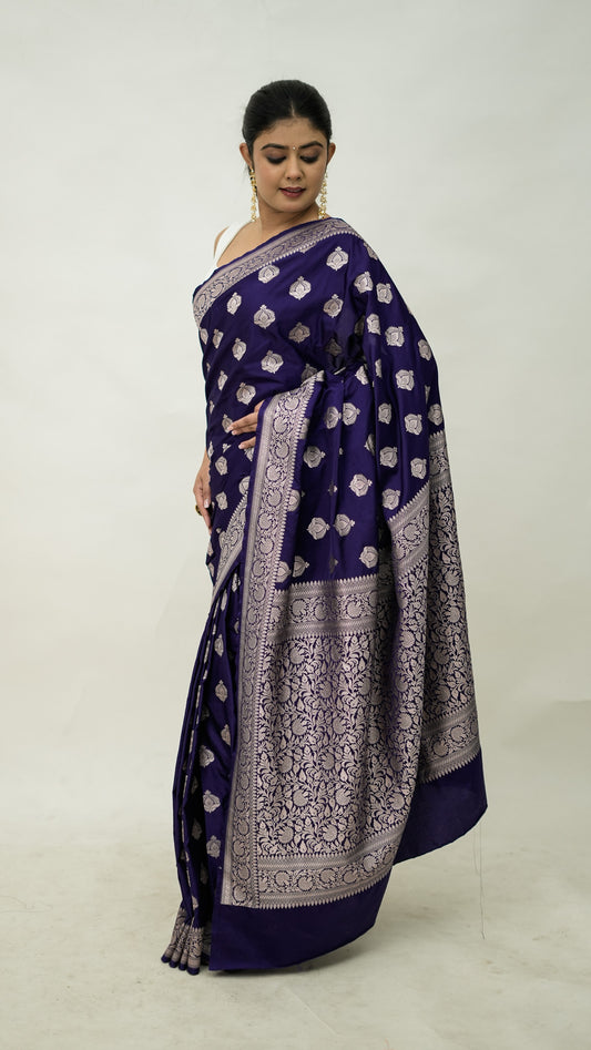 Banarasi Mashru Kataan Saree