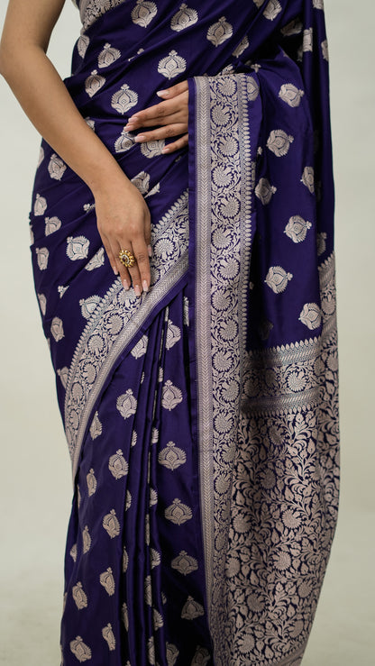 Banarasi Mashru Kataan Saree