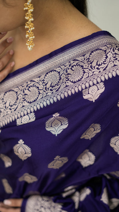 Banarasi Mashru Kataan Saree