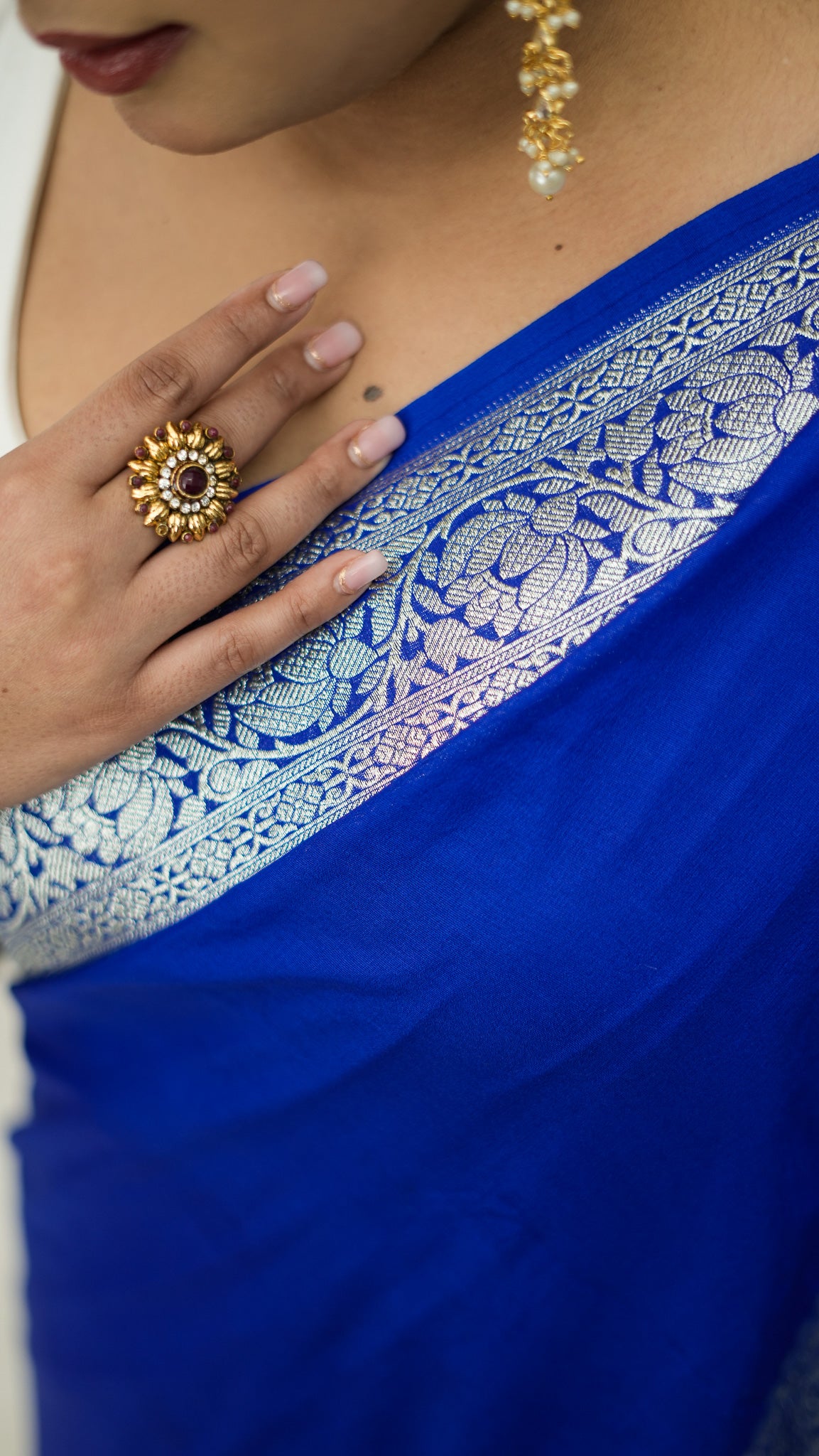 Banarasi Semi Georgette Kataan Soft Silk Saree