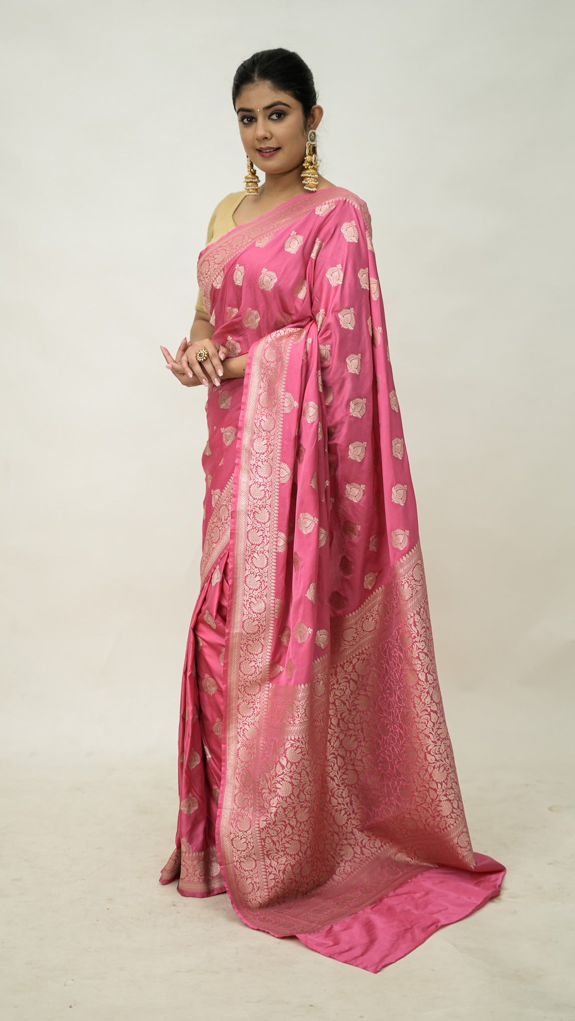 Banarasi Mashru Kataan Saree